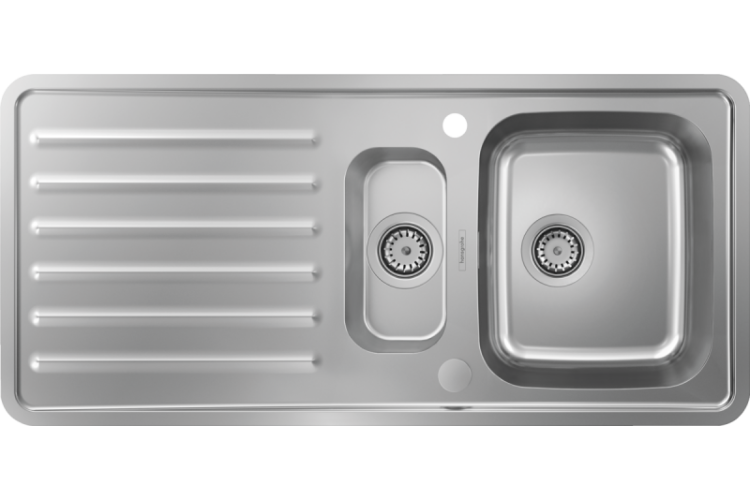 Кухонна мийка S4113-F540 на стільницю 1075х505 з сифоном automatic (43339800) Stainless Steel зображення 1