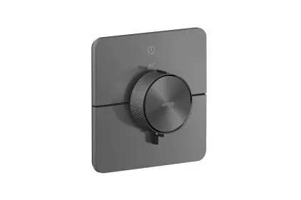 Термостат прихованого монтажу ShowerSelect ID Softsquare на 1 функцію, Brushed Black Chrome (36758340)