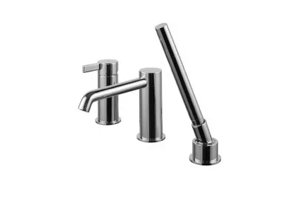 Зовнішня частина врізного змішувача RONDO на борт ванни на 3 отвори, gold (100292698)