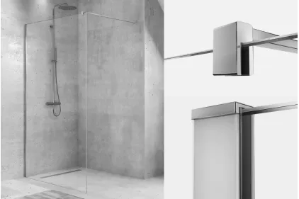 Душова кабіна walk in VELIO 100x200 скло clear ACTIVE SHIELD 8мм