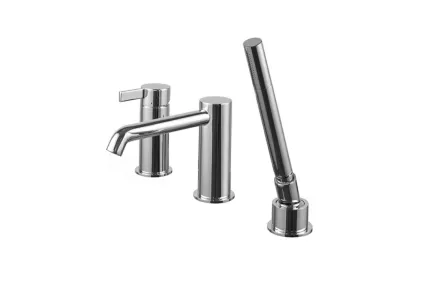 Зовнішня частина врізного змішувача RONDO на борт ванни на 3 отвори, chrome (100292697)