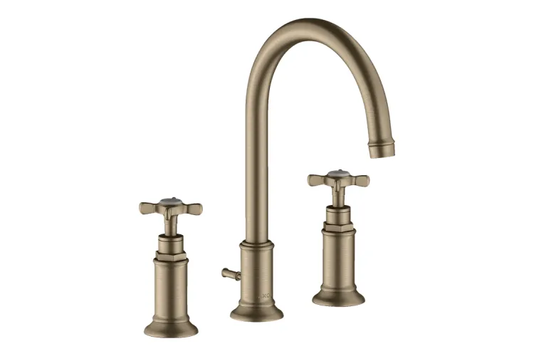 Змішувач Axor Montreux 180  для умивальника на 3 отвори Cross, Brushed Nickel 16513820 зображення 1