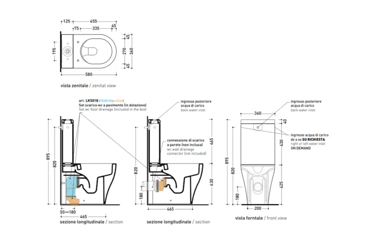 APP Бачок monobloc AP39ARG Argilla до унітазів AP116 image 3