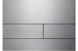 Панель змиву TECEsquare II Metal з двома клавішами,  матова нержавіюча сталь (9240830)