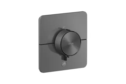 Термостат прихованого монтажу ShowerSelect ID Softsquare HighFlow на 1 функцію, Brushed Black Chrome (36778340)