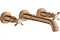Змішувач Axor Montreux для умивальника зі стіни двохвентильний Cross 16532140 Brushed Bronze