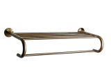 Тримач для рушників бронзовий з поличкою 64х25, арт. 8344