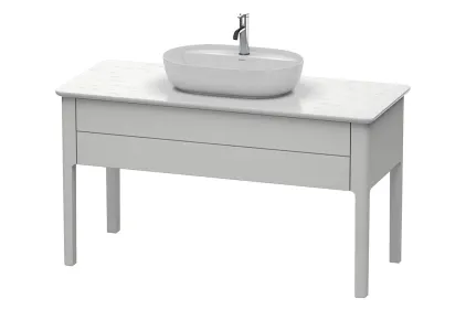 LUV Консольна підлогова тумба 133.8x57 см, Nordic White Satin Matt (LU956103939) 