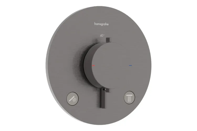 Термостат прихованого монтажу Ecostat Comfort S на 1 функцію, Brushed Black Chrome (33714340) зображення 1