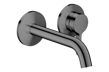 Змішувач AXOR One 160 для умивальника зі стіни, Polished Black Chrome (48170330)