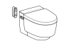 Унітаз-біде підвісний AQUACLEAN Mera Comfort+ сид. s/o (146.214.11.1) зображення 2