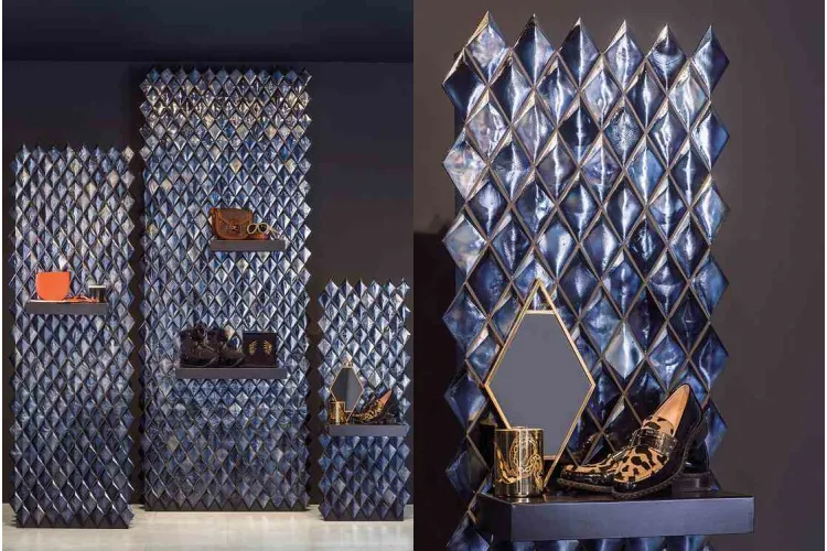 G136 OPAL BLUE 31.2x24x0.55/0.96 (мозаїка) зображення 4