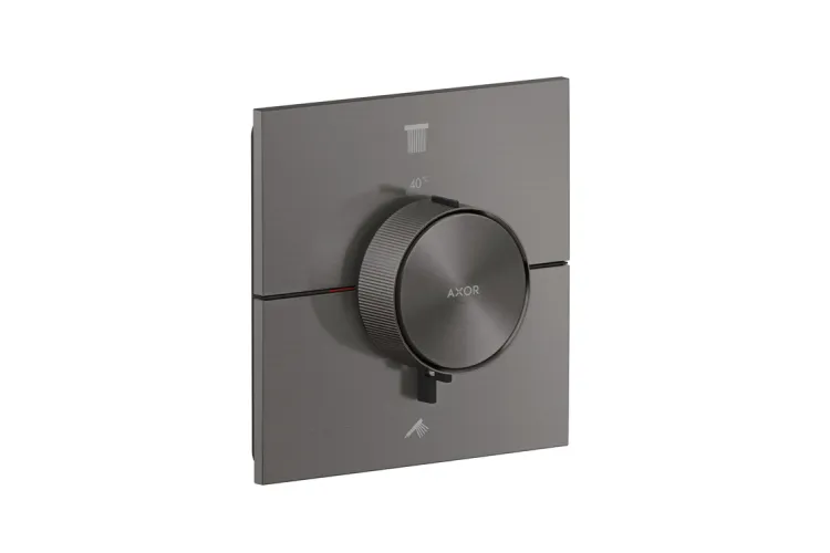 Термостат прихованого монтажу ShowerSelect ID Square на 2 функції, Brushed Black Chrome (36752340) image 1