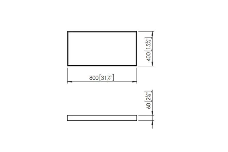 Дзеркало K MODULO ESPEJO KRION BL 40х80: універсальна установка / біле (100144777) image 4