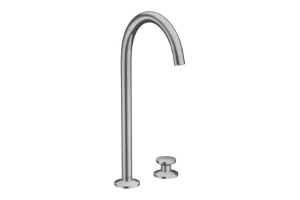 Змішувач AXOR One Select 260 для умивальника на 2 отвори з д/к push-open Brushed Nickel (48060820)