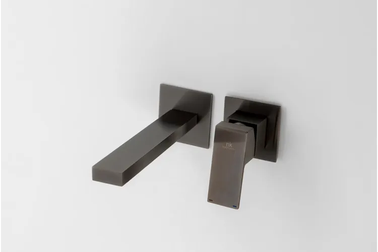 SQUARE, Зовнішня частина змішувача прихованого монтажу для умивальника, brushed titanium (100318264) зображення 2