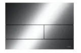 Панель змиву TECEsquare II Metal з двома клавішами, Polished Black Chrome (9240837)