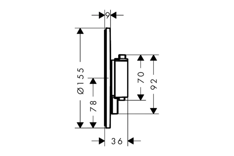 Термостат прихованого монтажу Ecostat Comfort S на 2 функції, Matt Black (33715670) зображення 3