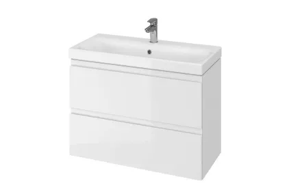 Шафка SLIM +  умивальник MODUO 80 см біла СЕТ В06 UA