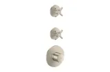 Термостат Axor One Cross для 2-х споживачів, Brushed Nickel (48712820)