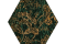 URBAN COLOURS GREEN INSERTO SZKLANE HEKSAGON C 19.8х17.1 декор (плитка настінна)