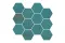 G-2143 METALLIC GREEN NAT MOS HEX 28x30 (мозаїка)