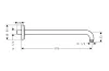 Кронштейн для верхнього душу Axor Archivio 389 мм, Brushed Nickel (34059820) image 2