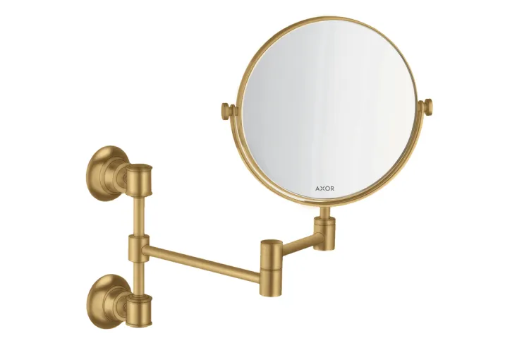 Дзеркало для гоління Axor Montreux D-170 мм, Brushed Gold Optic 42090250 image 1