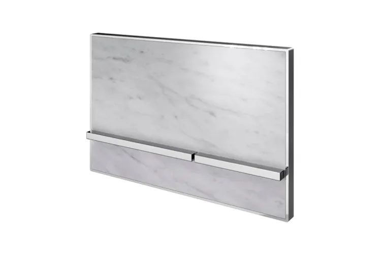 Smart-line, Кнопка змиву подвійна, з керамічною вставкою, chrome_carrara marble (100360466) image 1