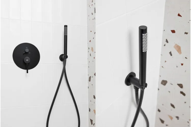 Змішувач для душу - з душ. комплектом МОЗА black 5039-501-81 image 4