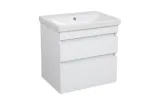 Тумба ВІНТАЖ 60 см з умивальником Elite, білий глянець