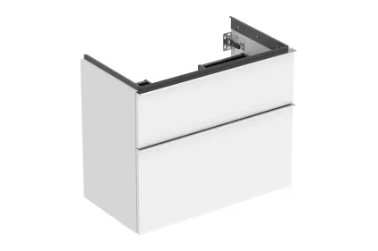 Тумба під умивальник ICON 75 см, 2 шухляди, білий глянець (502.308.01.2)