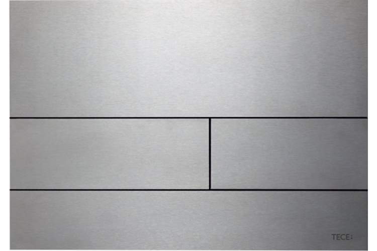 Панель змиву TECEsquare II Metal з двома клавішами,  матова нержавіюча сталь (9240830) image 1