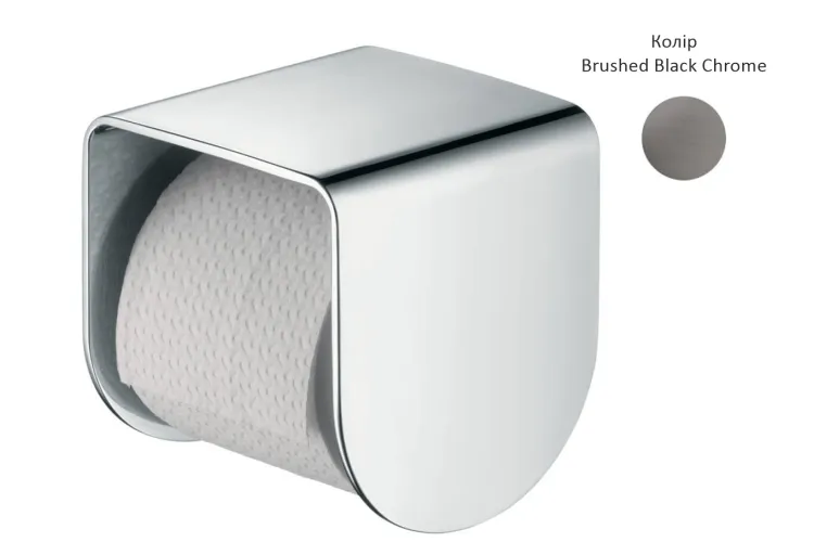 Тримач туалетного паперу настінний Axor Urquiola Brushed Black Chrome 42436340 зображення 1