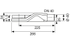 Cифон Drainline 0.5 л/сек: горизонтальний відвід DN40 TECE (650004) image 2