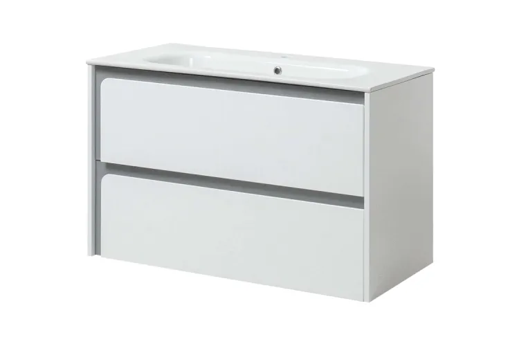 Тумба STELLA  бетон глянець 75 з УМИВАЛЬНИКОМ ТП-2 Д зображення 1