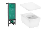 Унітаз підвісний EluPura Q в комплекті з інсталяцією iFrame 60301100