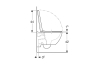 Унітаз прямокутний MODO RIMFREE з сидінням дюропластовим повільнопадаючим (502.827.00.1) image 4