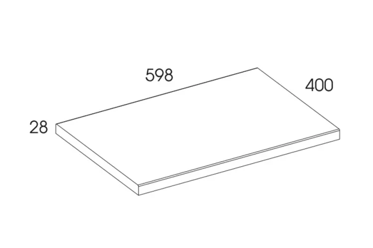 Стільниця Kwadro Plus 60х40 White 166865 зображення 5