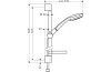 Душовий набір Croma 100 Mono 65 см Chrome (27717000) зображення 2