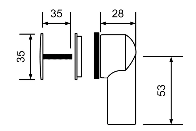 Перелив круглий для мийки HCOF-14SS image 2