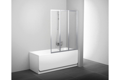 Шторка для ванны VS 3130 Rein: профиль сатиновый / стекло 795V0U0041