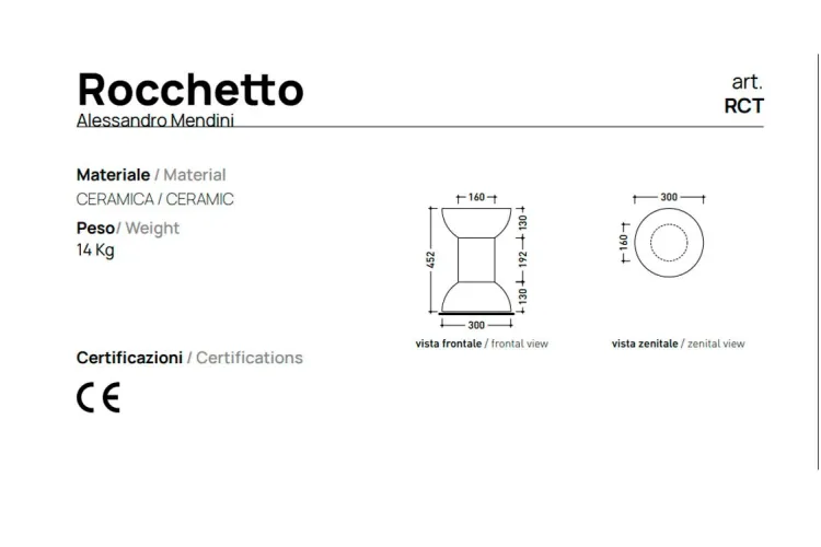 Керамічний стілець для ванної кімнати Nero (RCTNER) зображення 4