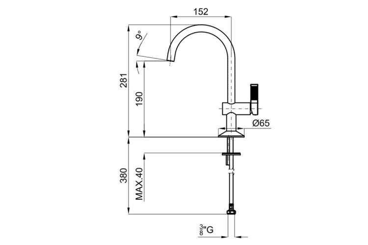 LIGNAGE LUXE, Змішувач для умивальника, brushed gold (100301598) зображення 4