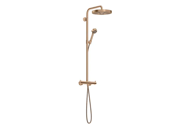 Душова система Axor One Showerpipe 280 1jet з термостатом, Brushed Red Gold (48794310) image 1