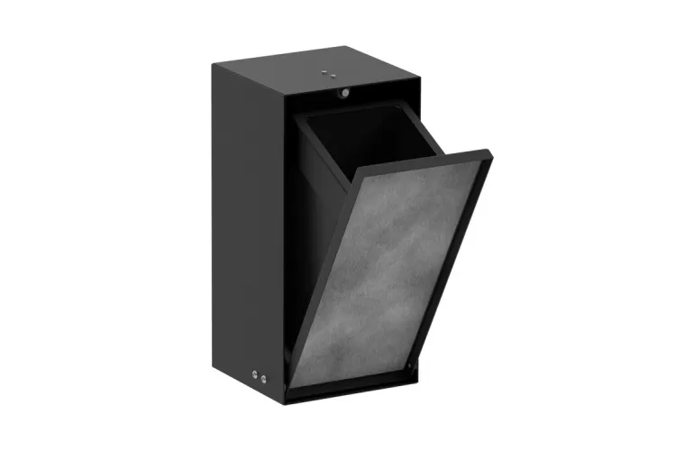 XtraStoris Rock Вбудов.відро д/сміття 2.5л з дверцятами, під плитку 30х15х14см, Brushed Stainless Steel (56063800) зображення 1