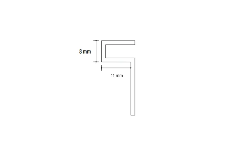 Декоративний профіль PRO-PART LATON OLD BRONZE 11 mm. image 2