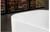 FINION Ванна кварил з Led-підсвіткою Duo Freestanding 1700x700 Led DesignRing Water inlet (UBQ177FIN7N100V101)  Chrome зображення 4