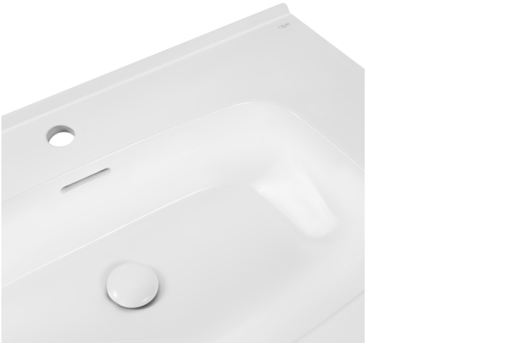 ALBATROS Умивальник врізний, прямокутний 900x500 мм, White image 4