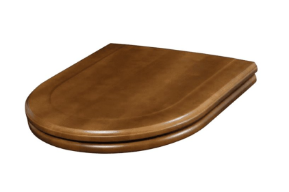 HOMMAGE Сидіння на унітаз: колір горіховий, кріплення хромоване (9926K100) 